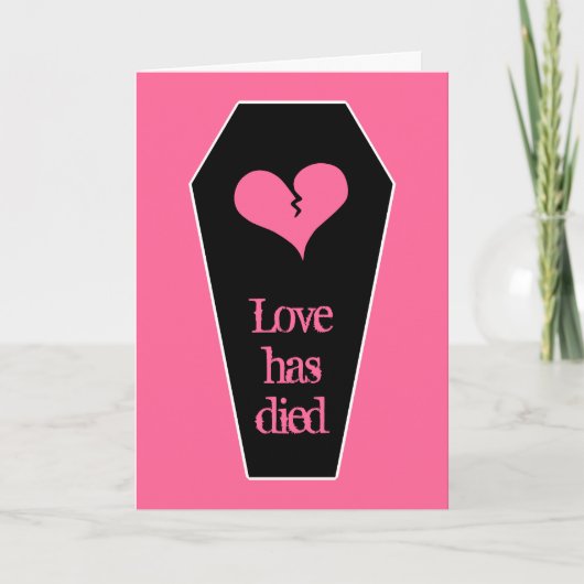 Het leuke gebroken hart van de antiValentijnsdag Feestdagen Kaart (Voorkant)