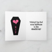 Het leuke gebroken hart van de antiValentijnsdag Feestdagen Kaart (Binnen)