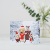 Het leuke/Grappige Cliënt van de van het Bedrijfs Feestdagenkaart (Staand voorkant)