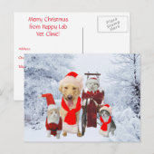 Het leuke/Grappige Cliënt van de van het Bedrijfs Feestdagenkaart (Voorkant / Achterkant)