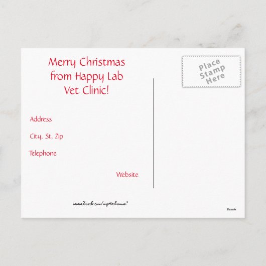 Het leuke/Grappige Cliënt van de van het Bedrijfs Feestdagenkaart (Achterkant)