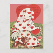 Het leuke Hart Valentijn van de Hond van het Puppy Feestdagenkaart (Voorkant)