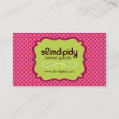 Het leuke, Heldere en Capricieuze Visitekaartje (Achterkant)