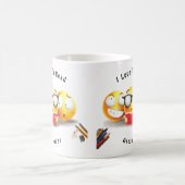 Het leuke het Glimlachen Emoji Boek van de Lezing Koffiemok (Center)