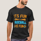 Het leuke honkbal is een leuk T-shirt ontwerp (Voorkant)