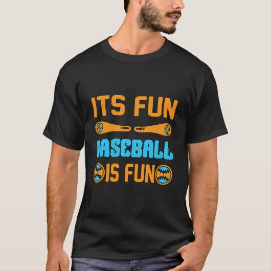 Het leuke honkbal is een leuk T-shirt ontwerp (Voorkant)