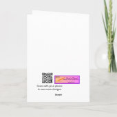 Het leuke Hoppy Grappige Vakantie van Capricieuze Feestdagen Kaart (Achterkant)