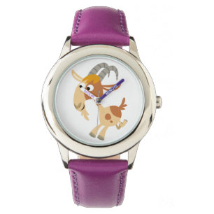 Het leuke Horloge van de Geit van de Cartoon