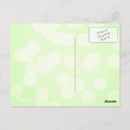 Het leuke Ierse meisje van de chibikabouter met Briefkaart (Achterkant)