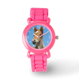 Het leuke Ijslandse Hoofd van het Pony van het Horloge