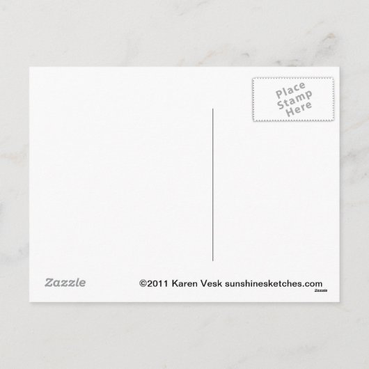 Het leuke katje en vogelbriefkaart van nestPasen Feestdagenkaart (Achterkant)