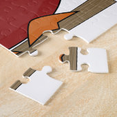 Het leuke Kleine Hart van de Uil van de Cartoon Legpuzzel (Zijkant)