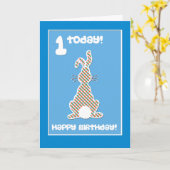 Het leuke Konijn van het Konijntje op de Blauwe Kaart (Gele Bloem)