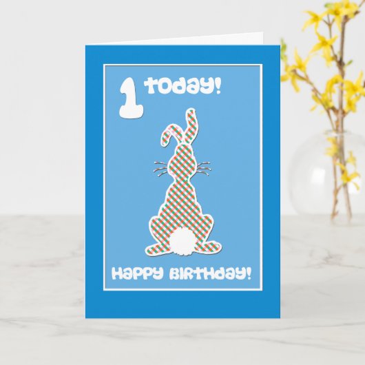 Het leuke Konijn van het Konijntje op de Blauwe Kaart (Gele Bloem)