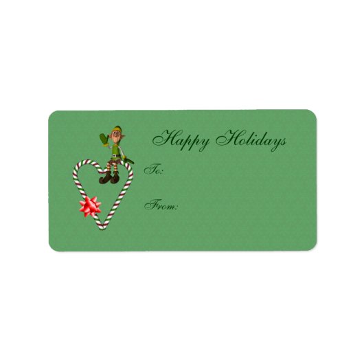 Het leuke Label van de Gift van de Vakantie van he (Voorkant)