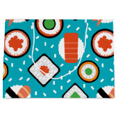 Het leuke naadloze pixelsushi-cartoon patroon beve groot cadeauzakje (Voorkant)