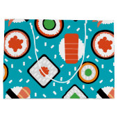 Het leuke naadloze pixelsushi-cartoon patroon beve groot cadeauzakje (Achterkant)