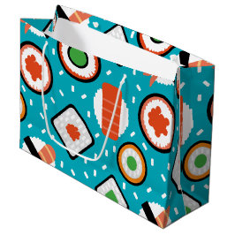 Het leuke naadloze pixelsushi-cartoon patroon beve groot cadeauzakje