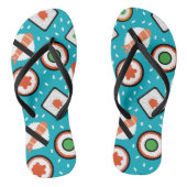 Het leuke naadloze pixelsushi-cartoon patroon beve teenslippers (Voetbed)