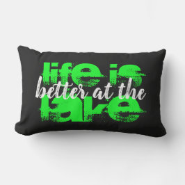 het leuke neonleven is BETER IN DE WEG | Lumbar Pi Buitenkussen