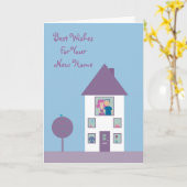 Het leuke Nieuwe Personaliseerbare Huis van het Kaart (Gele Bloem)