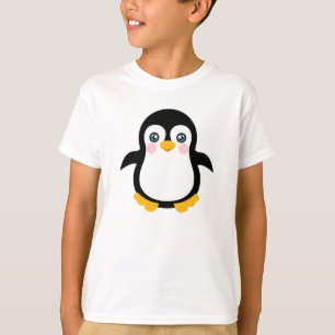 Het leuke Ontwerp van de Pinguïn van de Cartoon T-shirt