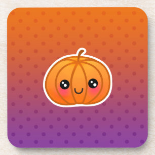 Het leuke Ontwerp van de Pompoen van de Cartoon Onderzetter