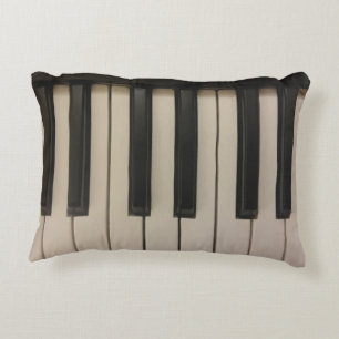Het leuke Ontwerp van de Sleutels van de Piano Accent Kussen