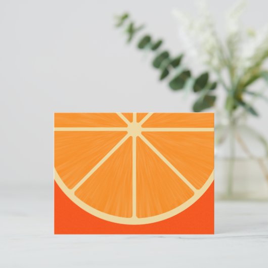Het leuke Oranje Briefkaart van sSlice (Staand voorkant)