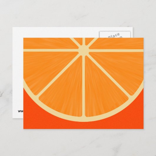 Het leuke Oranje Briefkaart van sSlice (Voorkant / Achterkant)