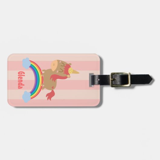 Het leuke Paard beweert het Bagagelabel van de (Voorkant horizontaal)