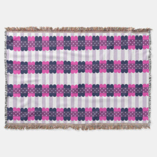 Het Leuke Paarse en Roze Patroon van Girly Deken