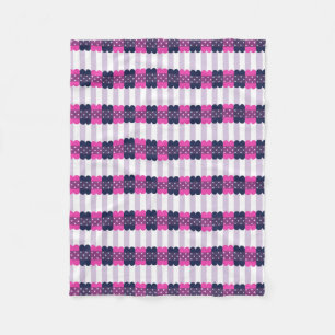 Het Leuke Paarse en Roze Patroon van Girly Fleece Deken