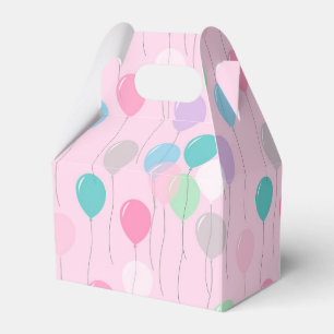 Het leuke Patroon van de Ballons van de Verjaardag Bedankdoosjes