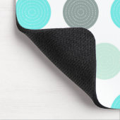 Het leuke Patroon van de Stip van de Munt Aqua Muismat (Hoek)