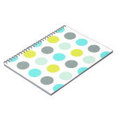 Het leuke Patroon van de Stip van de Munt Aqua Notitieboek (Linkerzijde)