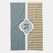 Het leuke Patroon van de Strepen van de Stip van Theedoek (Verticaal)