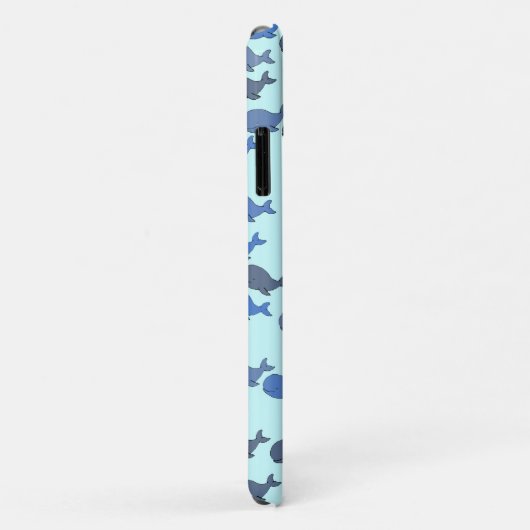 Het leuke patroon van de walvis Case-Mate iPhone case (Achterkant/rechts)