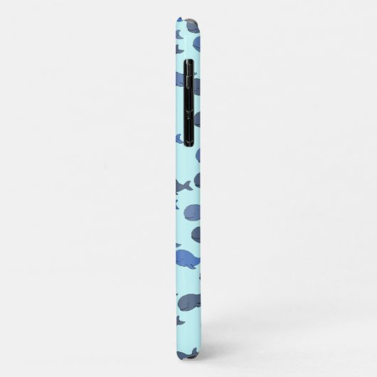 Het leuke patroon van de walvis Case-Mate iPhone case (Achterkant/links)