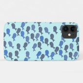 Het leuke patroon van de walvis Case-Mate iPhone case (Achterkant (horizontaal))