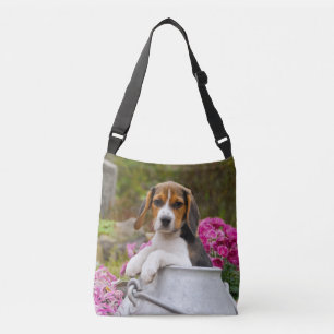 Het leuke Puppy van de Hond van de Brak in een Crossbody Tas