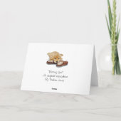 het leuke puppylabrador retriever denken aan u kaart (Achterkant)