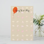 Het leuke Rode Kind van het Baby van de Partij van Briefpapier (Staand voorkant)