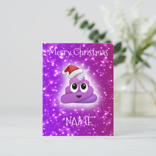 Het leuke Roze Briefkaart van Emoji van het (Staand voorkant)