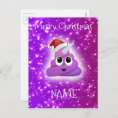 Het leuke Roze Briefkaart van Emoji van het (Voorkant / Achterkant)