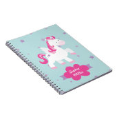 Het leuke Roze Gepersonaliseerde Magische Notitieboek (Rechterzijde)