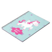 Het leuke Roze Gepersonaliseerde Magische Notitieboek (Linkerzijde)
