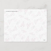 Het leuke Roze Ontwerp van de Valentijnsdag van de Feestdagenkaart (Achterkant)