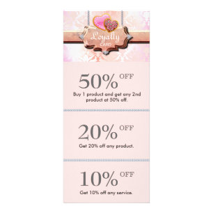 Het leuke Roze van de Kaarten van de Loyaliteit Reclamekaart