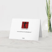 Het leuke Spelen van de Dinosaurus in de Sneeuw! Feestdagen Kaart (Achterkant)